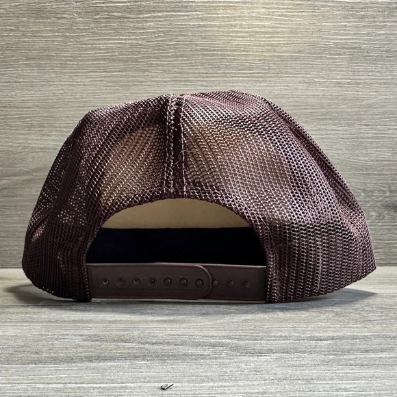 Vintage Trucker Hat With Construction Co Advertisement NOS Mesh Foam Snapback - Picture 3 of 6